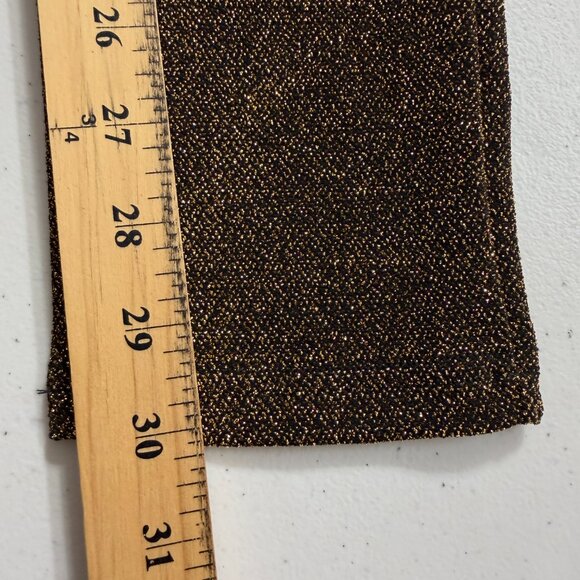 Celebrity Fashion by Hera Collection Black & Gold Metallic Deep V Jumpsuit M - Picture 10 of 12